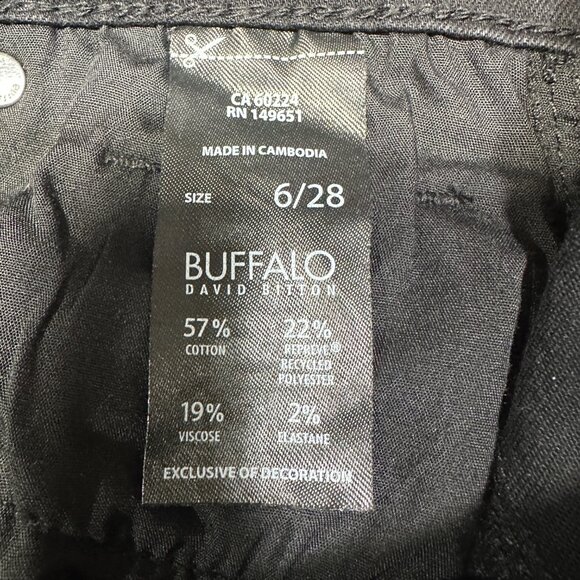 Buffalo David Bitton Jeans Womens 6 Mollie High Rise Stretch Skinny Black Cotton - Picture 7 of 9